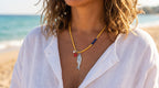 Collana Deep Ocean indossato