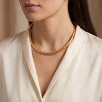 Collana Snake Chain indossata