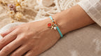 Bracciale Amuleto Sacro – Azzurro indossato