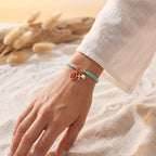 Bracciale Amuleto Sacro – Azzurro indossato