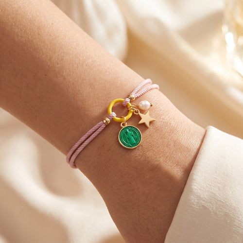 Bracciale Amuleto Sacro – Rosa indossato