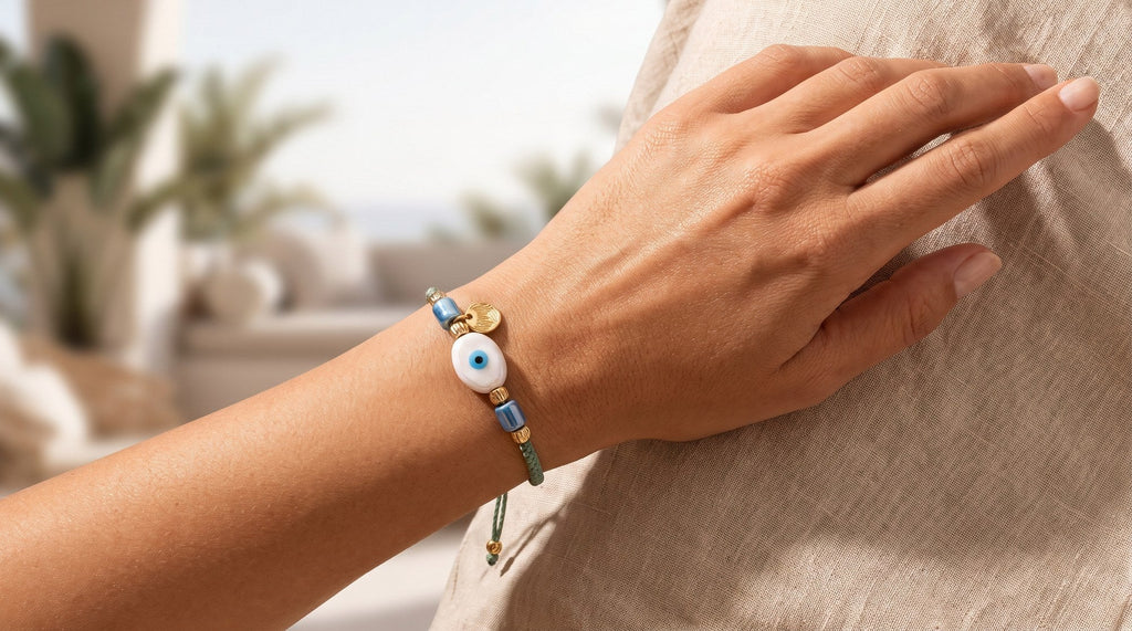 Bracciale Occhio Greco indossato