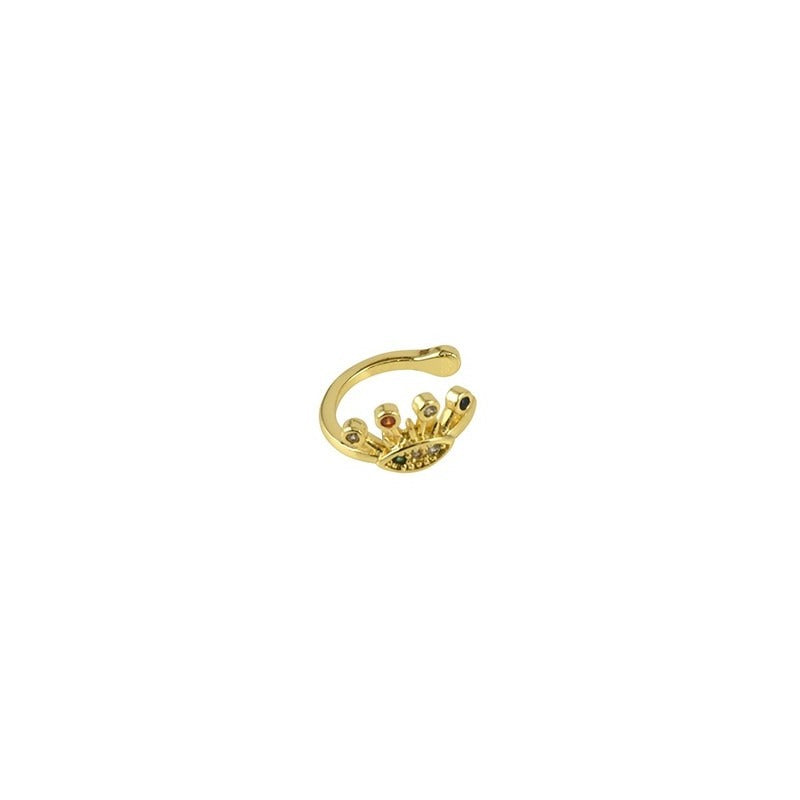 Orecchini Ear Cuff Occhio con Zirconi – dettaglio