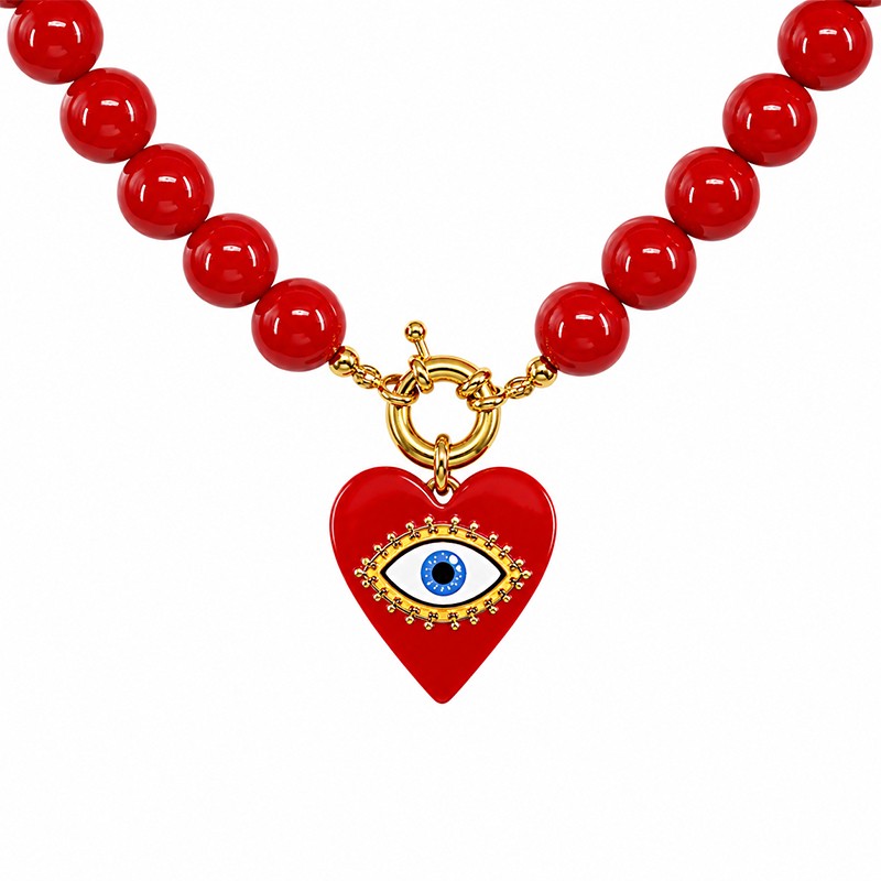 Collana Karma Heart – Rosso | Margot Dallaiti