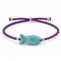 Bracciale Pesce Pop – Viola / Turchese | Margot Dallaiti