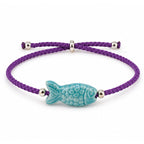 Bracciale Pesce Pop – Viola / Turchese | Margot Dallaiti
