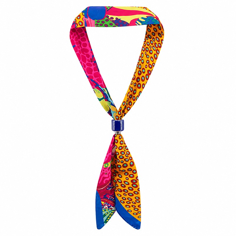 Foulard Twilly – Arancio animalier | Margot Dallaiti