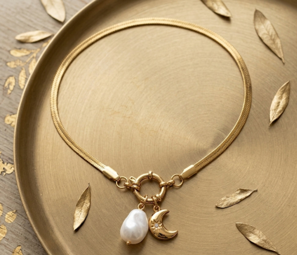 Collana perla di luna