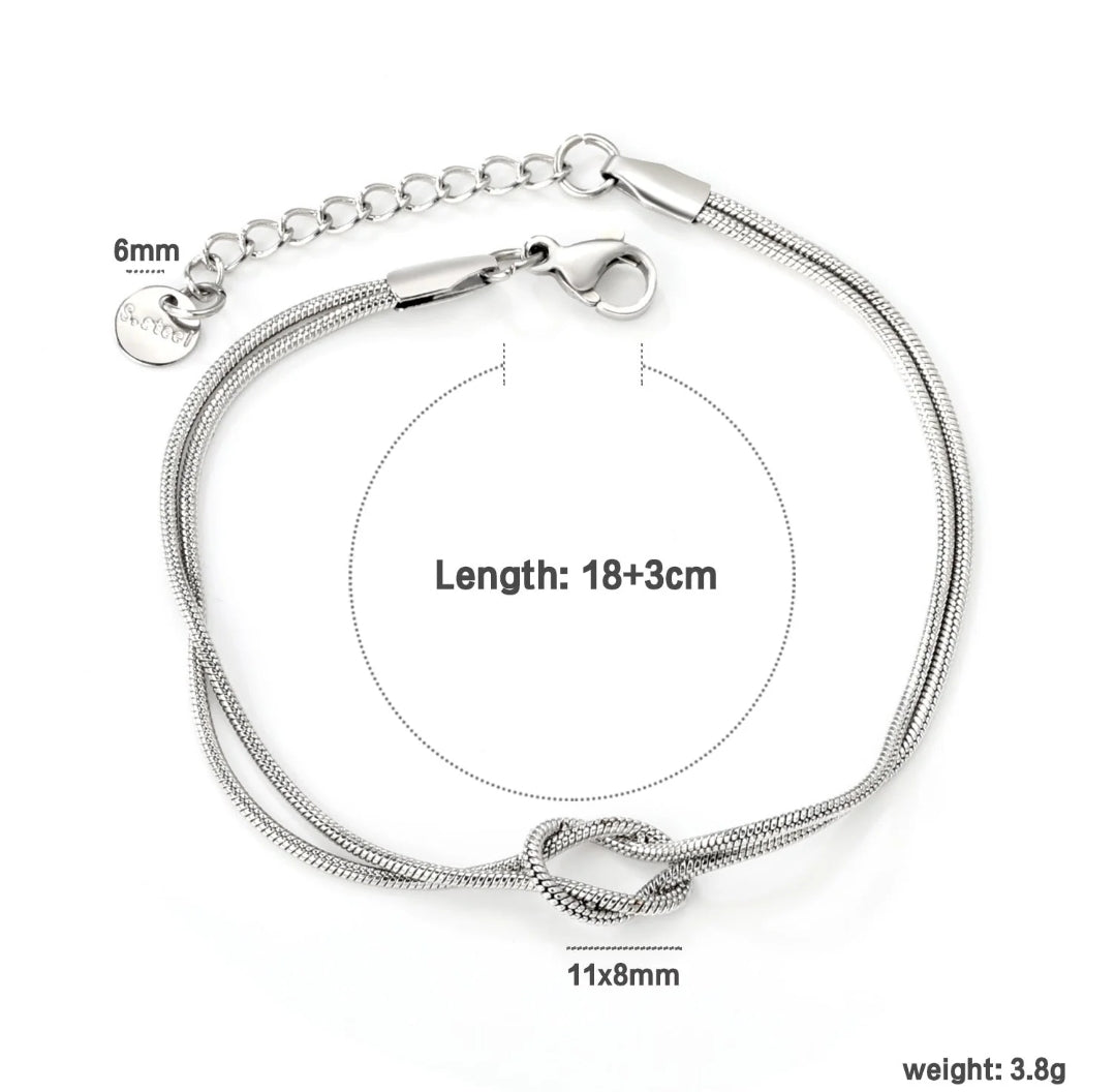 Bracciale unione argento