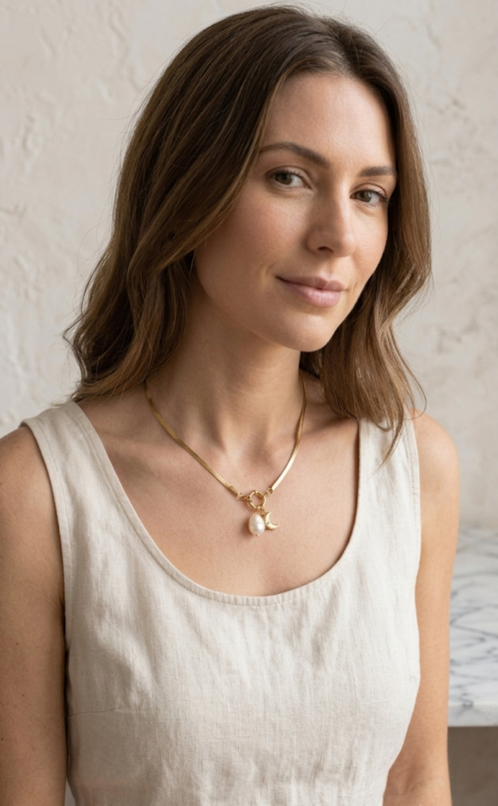 Collana perla di luna